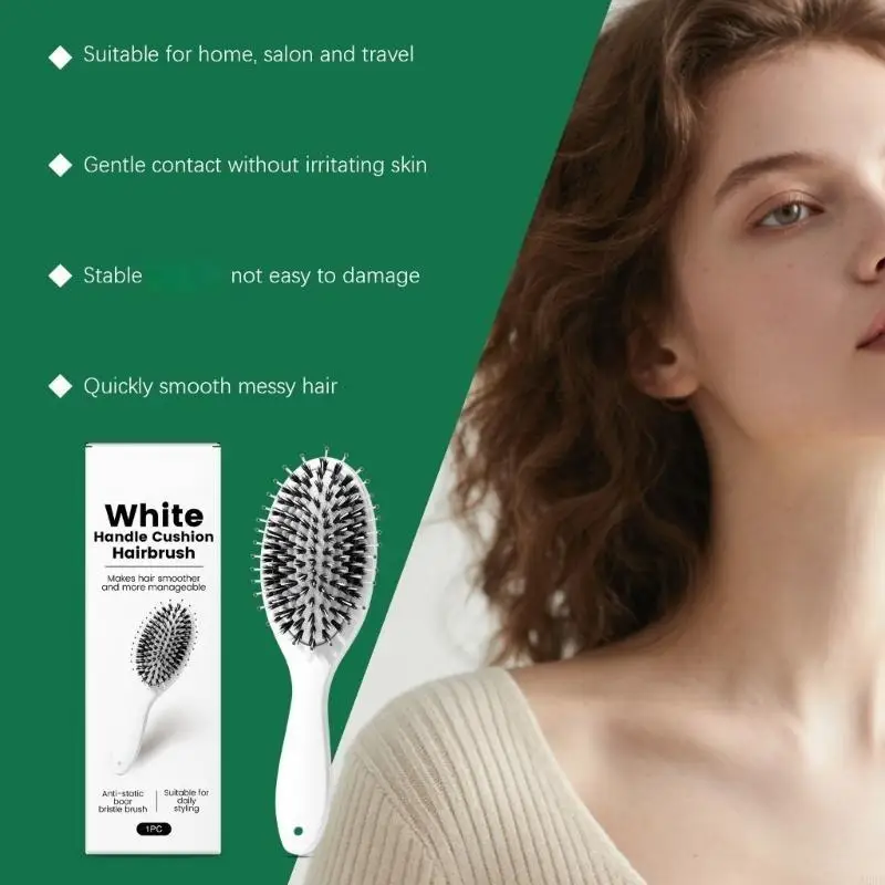 Hair Care Daily Routine - Lông heo rừng và bàn chải