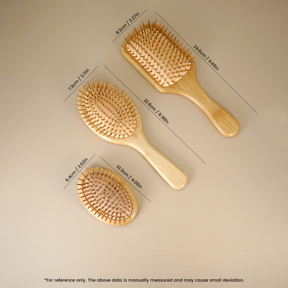 Bamboo Hair Brush Detangling B - đánh giá và giá Hair Care Daily Routine