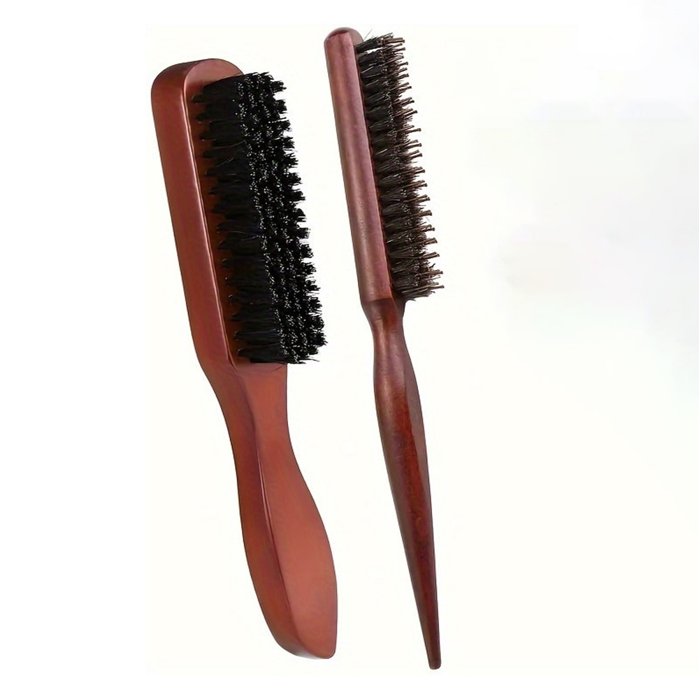 2 Piece Wooden Hair Brush Set  - đánh giá và giá Hair Care Daily Routine