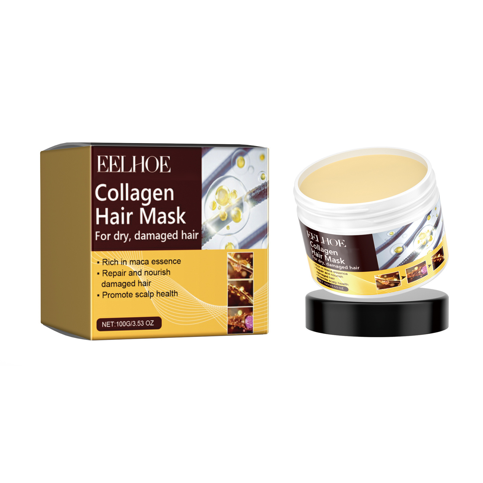 EELHOE Collagen Hair Mask Anti - đánh giá và giá Hair Care Vegan